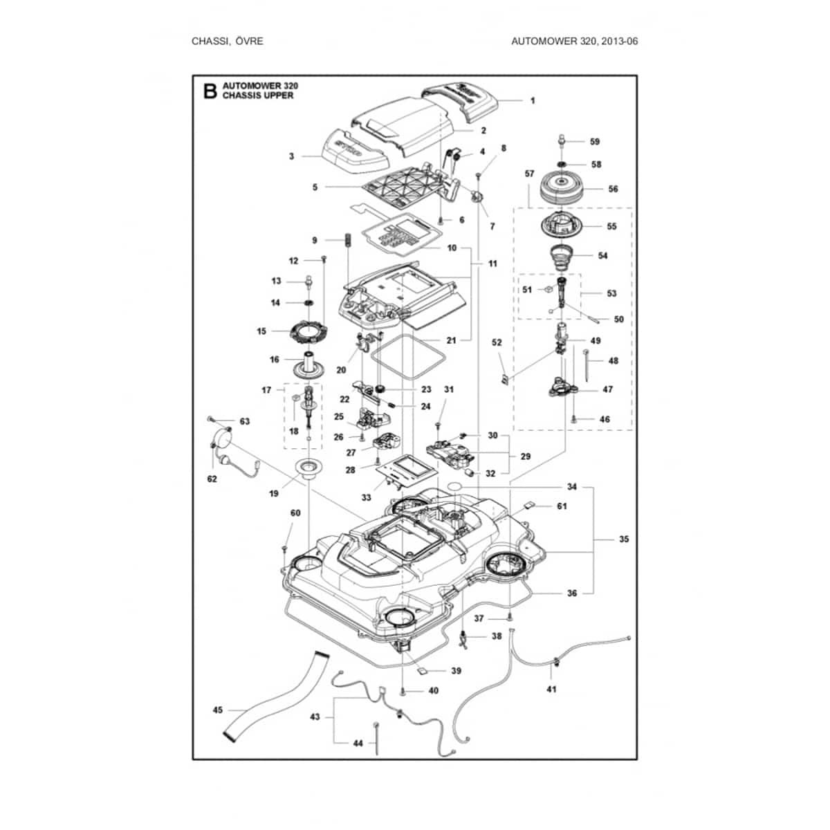 Burlete para Chasis de Automower | Ref. 581 90 32-01