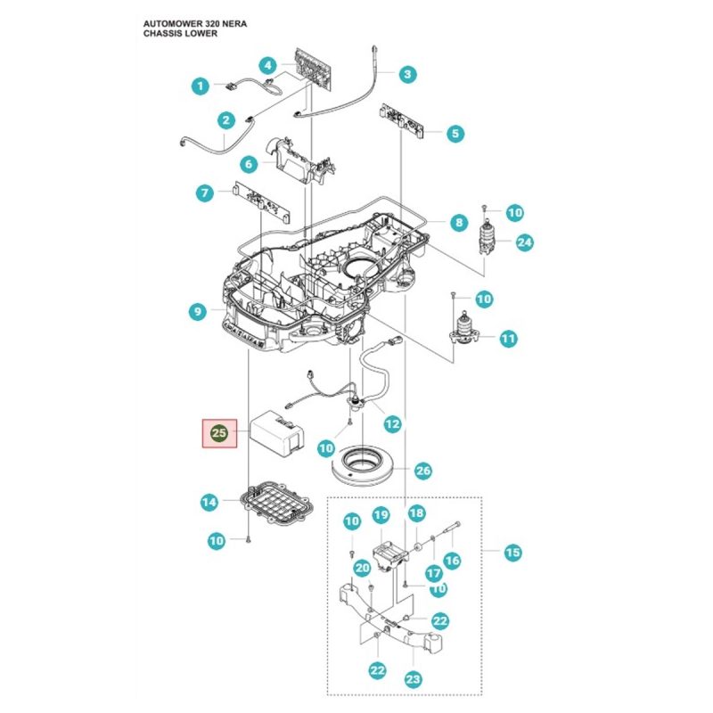 Batería para Automower Nera | 320 | 430X | 410 XE | 405XE | Ref. 536 89 82 01
